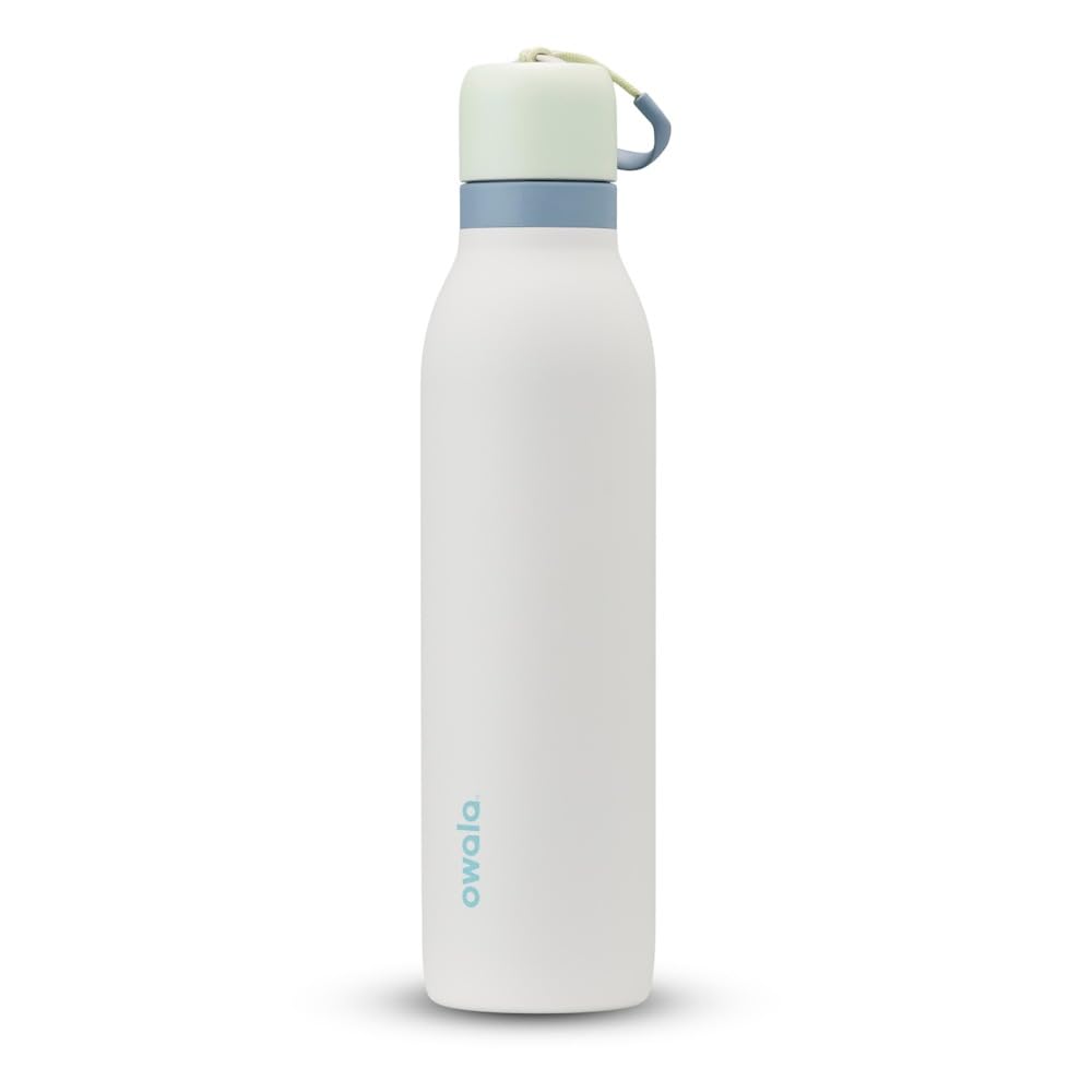 Owala FreeSip Twist Insulated Stainless Steel Water Bottle with Straw for Sports and Travel, BPA-Free, 24-oz, Black Cherry