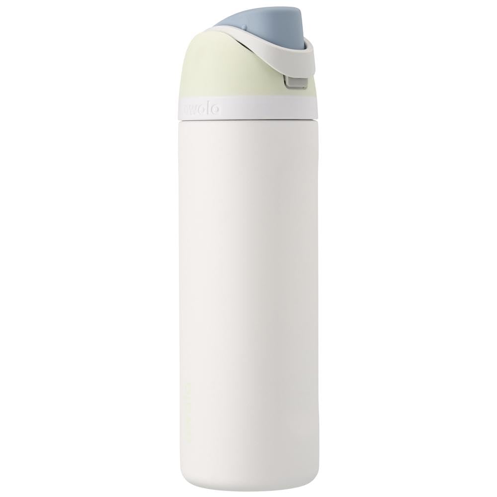 Owala FreeSip Insulated Stainless Steel Water Bottle with Straw, BPA-Free Sports Water Bottle, Great for Travel, 24 Oz, Black Cherry