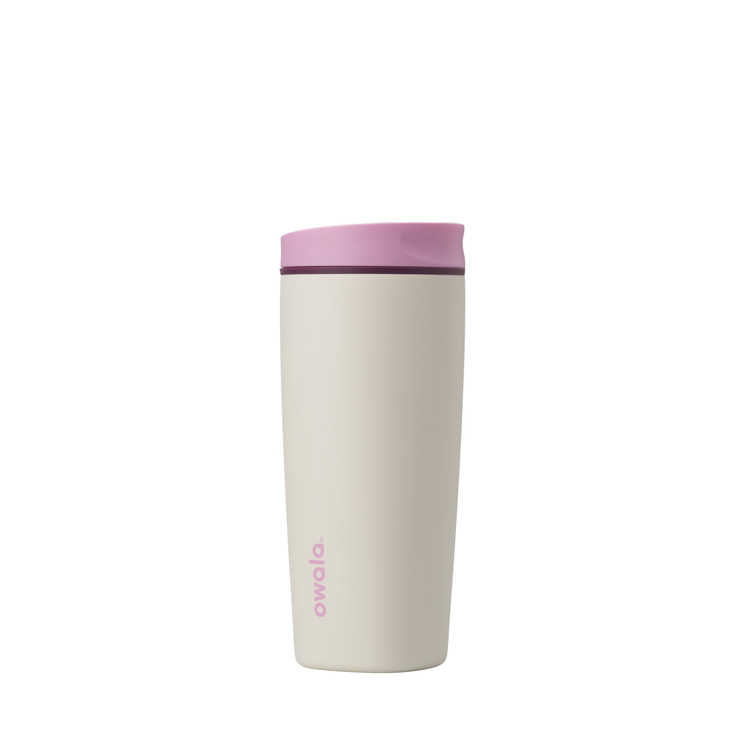Owala SmoothSip Slider Insulated Stainless Steel Coffee Tumbler, Reusable Iced Coffee Cup, Hot Coffee Travel Mug, BPA Free 20 oz, In Bloom