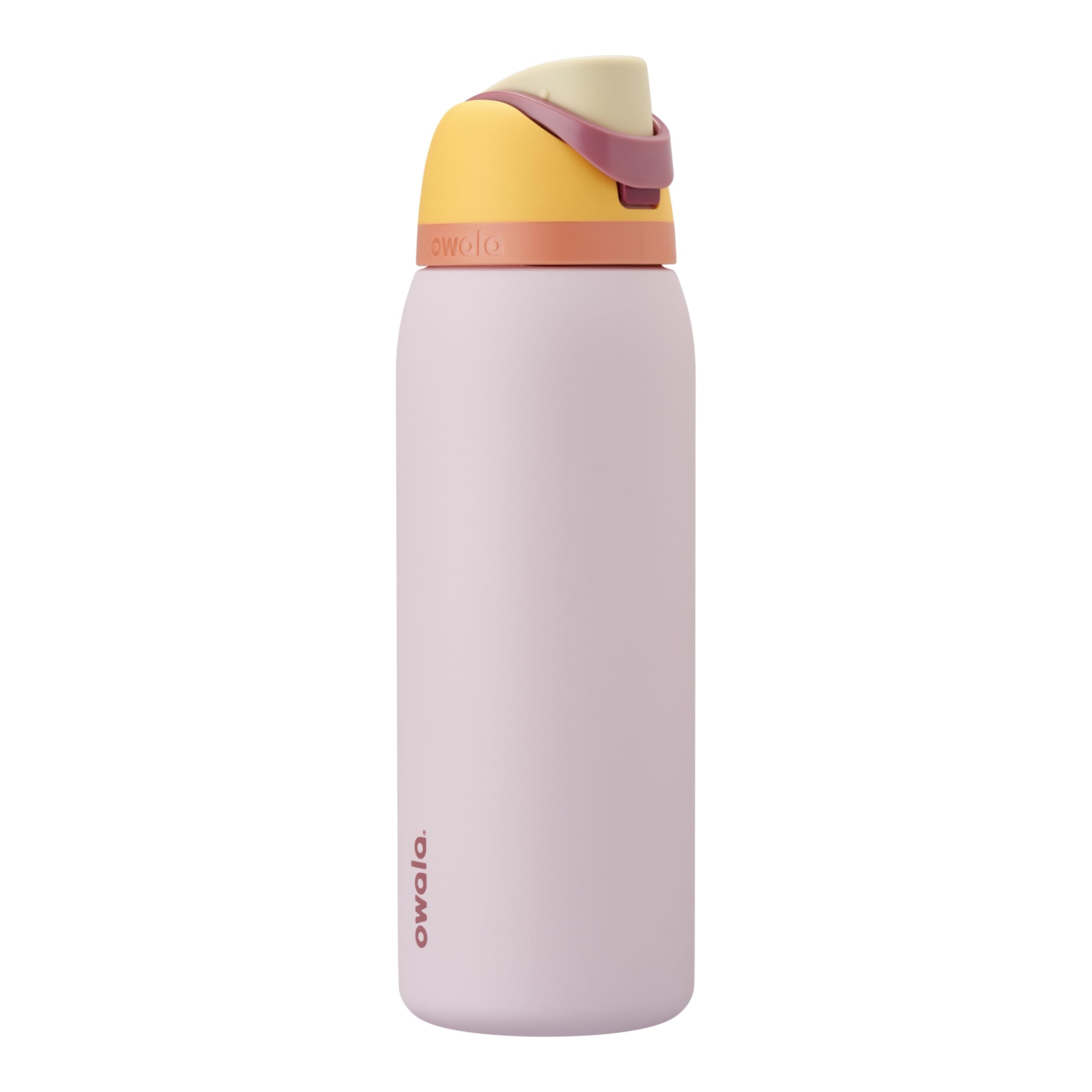 Owala FreeSip Insulated Stainless Steel Water Bottle with Straw, BPA-Free Sports Water Bottle, Great for Travel, 24 Oz, Black Cherry