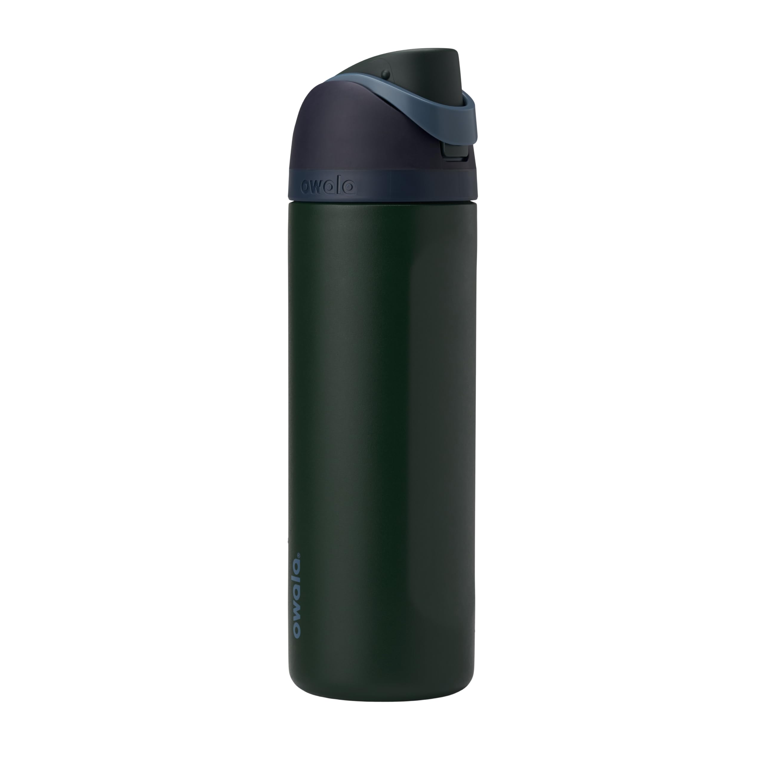 Owala FreeSip Insulated Stainless Steel Water Bottle with Straw, BPA-Free Sports Water Bottle, Great for Travel, 24 Oz, Very, Very Dark | Insulated, with Straw, for Sports, Travel, and School, BPA-Free