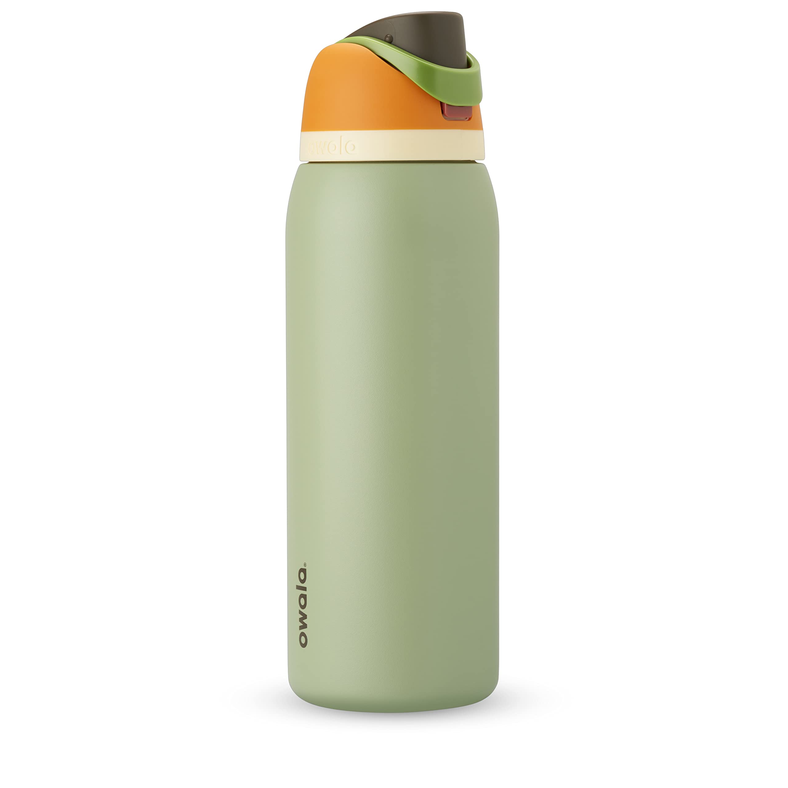 Owala FreeSip Insulated Stainless Steel Water Bottle with Straw, BPA-Free Sports Water Bottle, Great for Travel, 24 Oz, Black Cherry