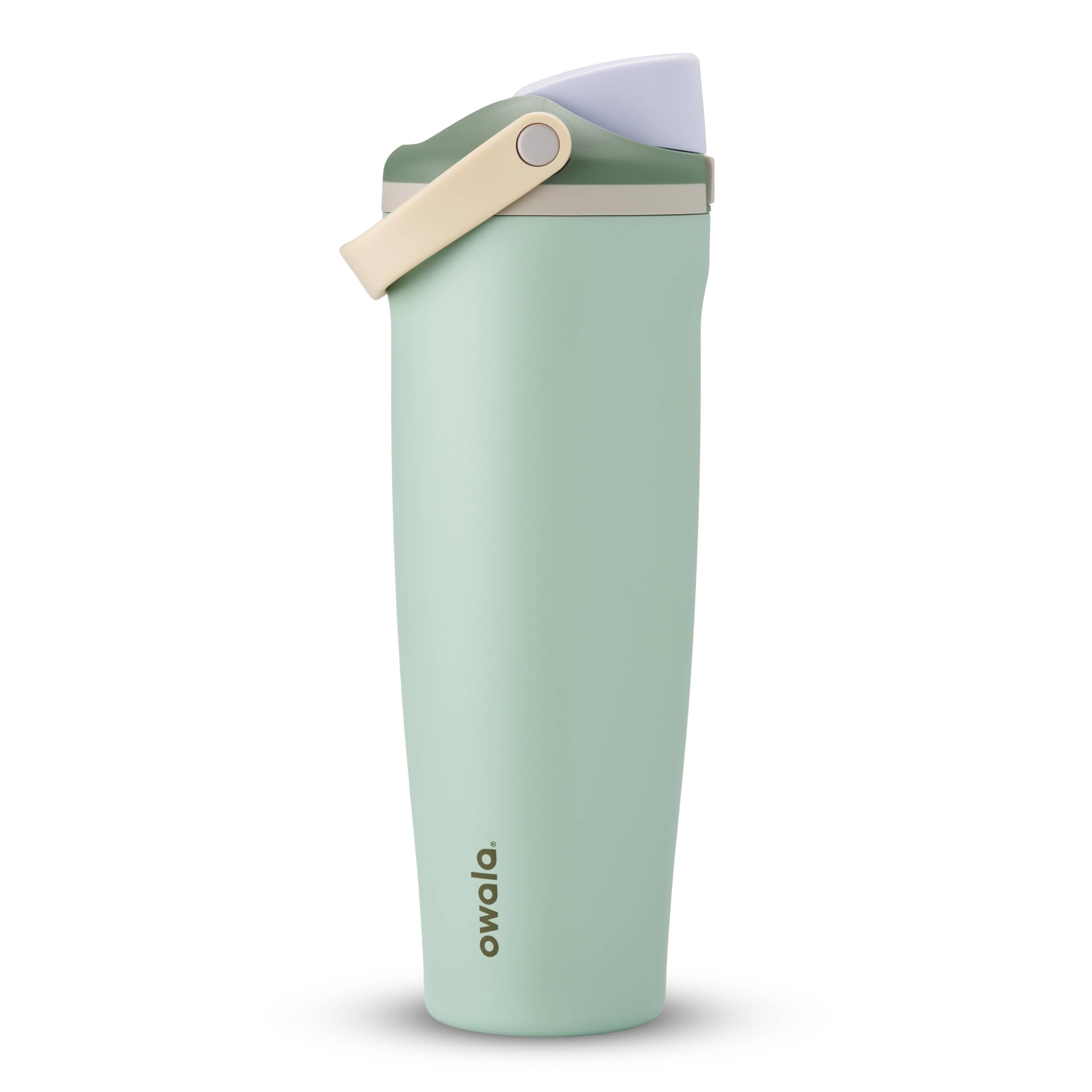Owala FreeSip Sway Insulated Stainless Steel Water Bottle with Two-Way Spout, Built-In Straw and Bucket Handle, Made for Travel, School, and Sports, 40oz, BPA Free, Leak Proof, Putting Green