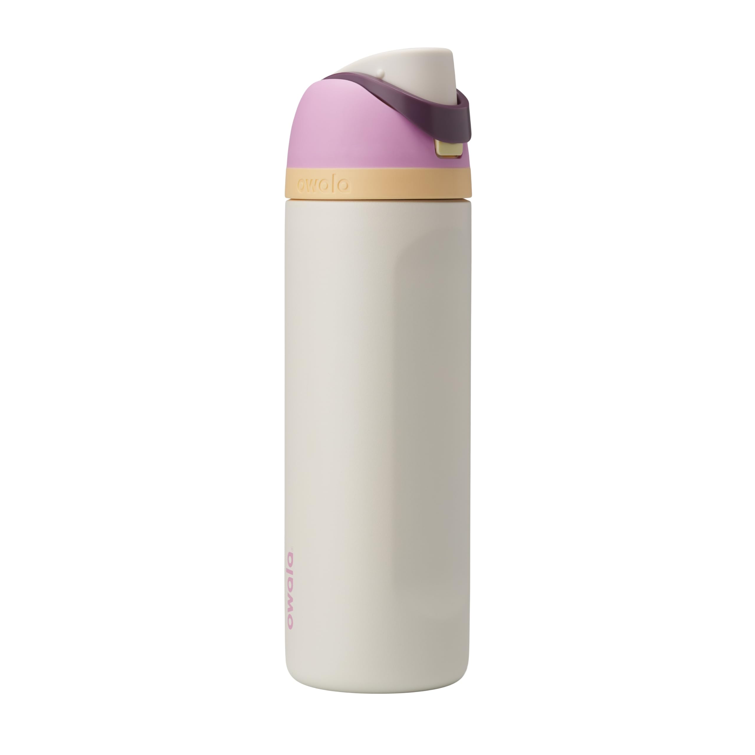 Owala FreeSip Insulated Stainless Steel Water Bottle with Straw, BPA-Free Sports Water Bottle, Great for Travel, 24 Oz, Black Cherry