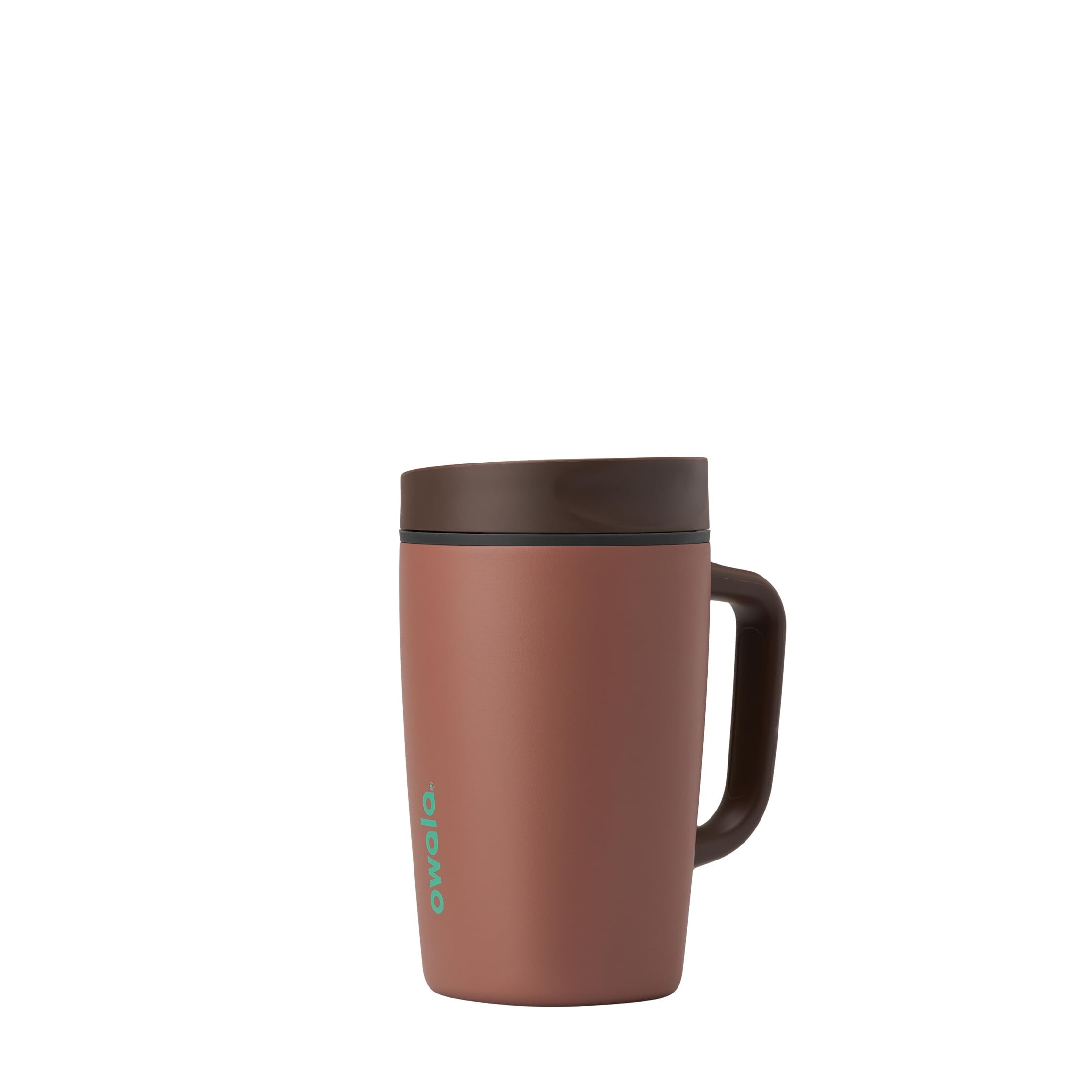 Owala SmoothSip Slider Insulated Stainless Steel Coffee Tumbler, Reusable Iced Coffee Cup, Hot Coffee Travel Mug, BPA Free 20 oz, In Bloom