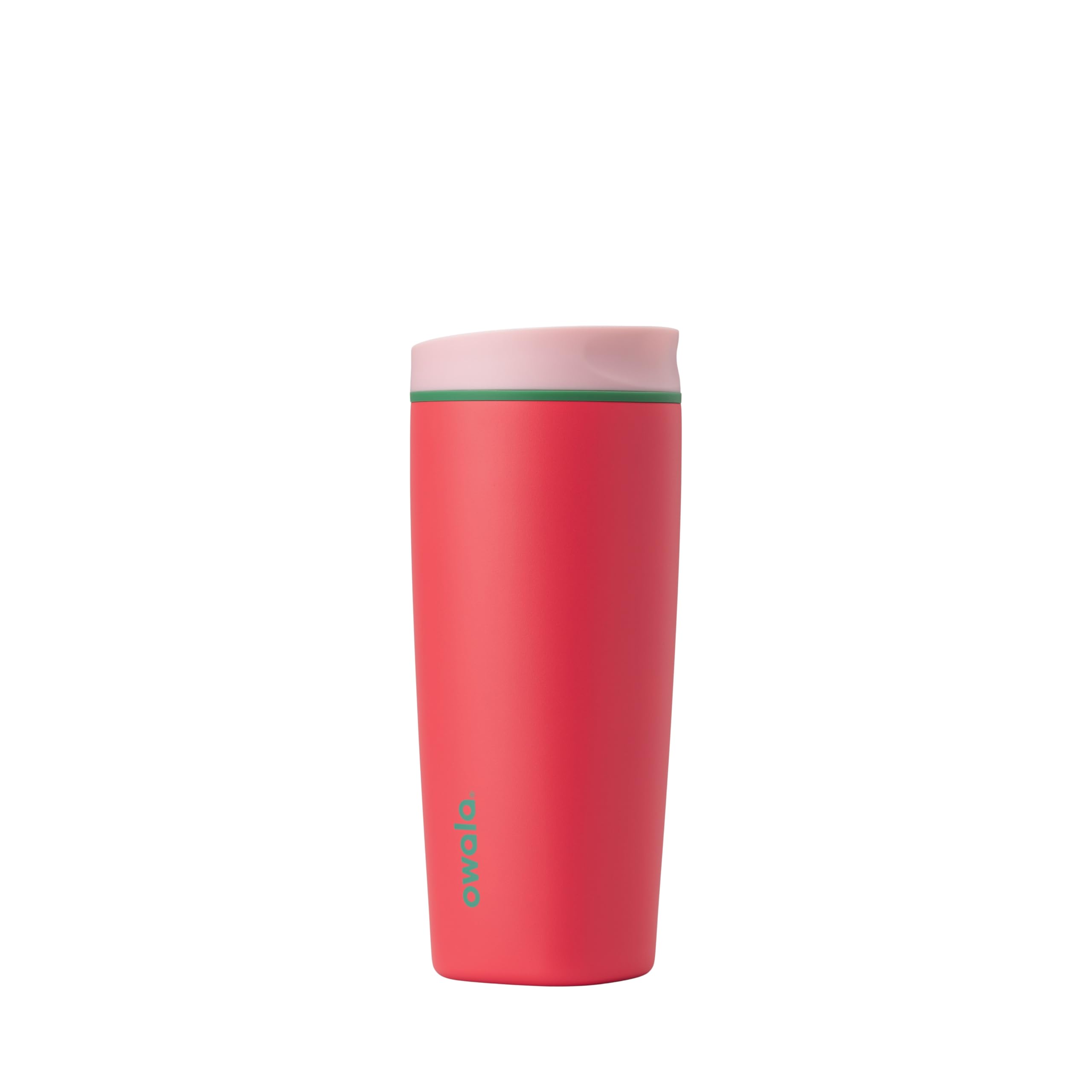 Owala SmoothSip Slider Insulated Stainless Steel Coffee Tumbler, Reusable Iced Coffee Cup, Hot Coffee Travel Mug, BPA Free 20 oz, In Bloom
