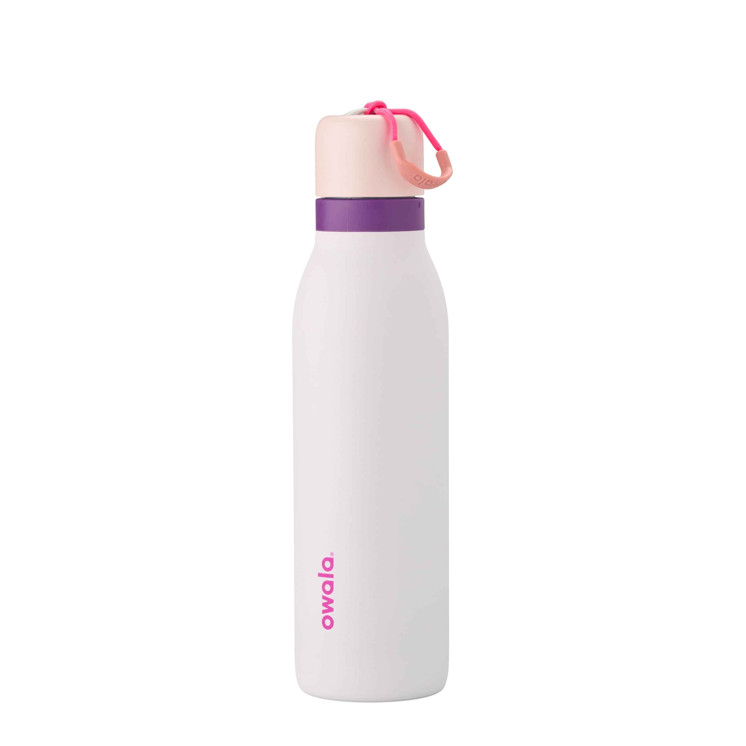Owala FreeSip Twist Insulated Stainless Steel Water Bottle with Straw for Sports and Travel, BPA-Free, 24-oz, Black Cherry