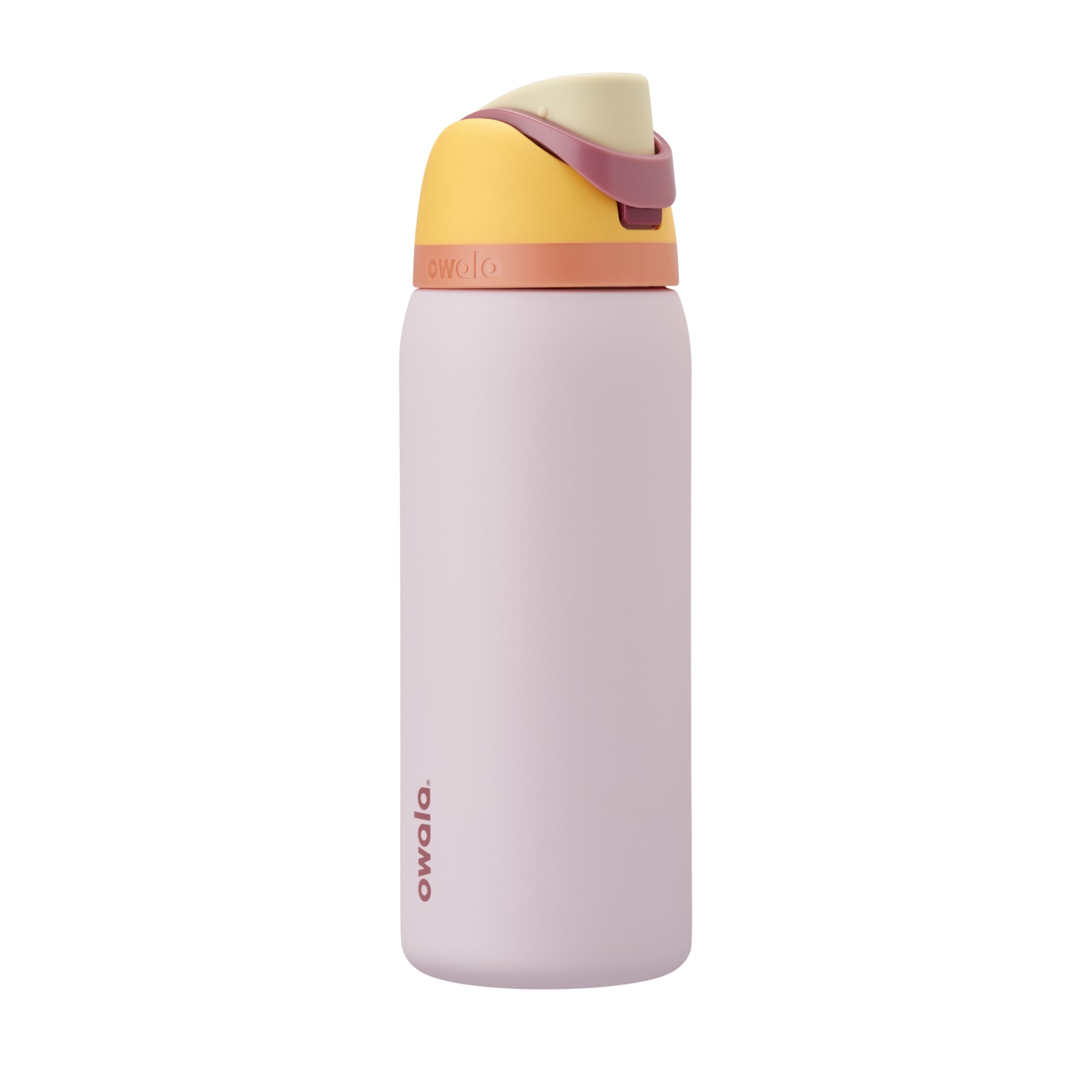 Owala FreeSip Insulated Stainless Steel Water Bottle with Straw, BPA-Free Sports Water Bottle, Great for Travel, 24 Oz, Black Cherry