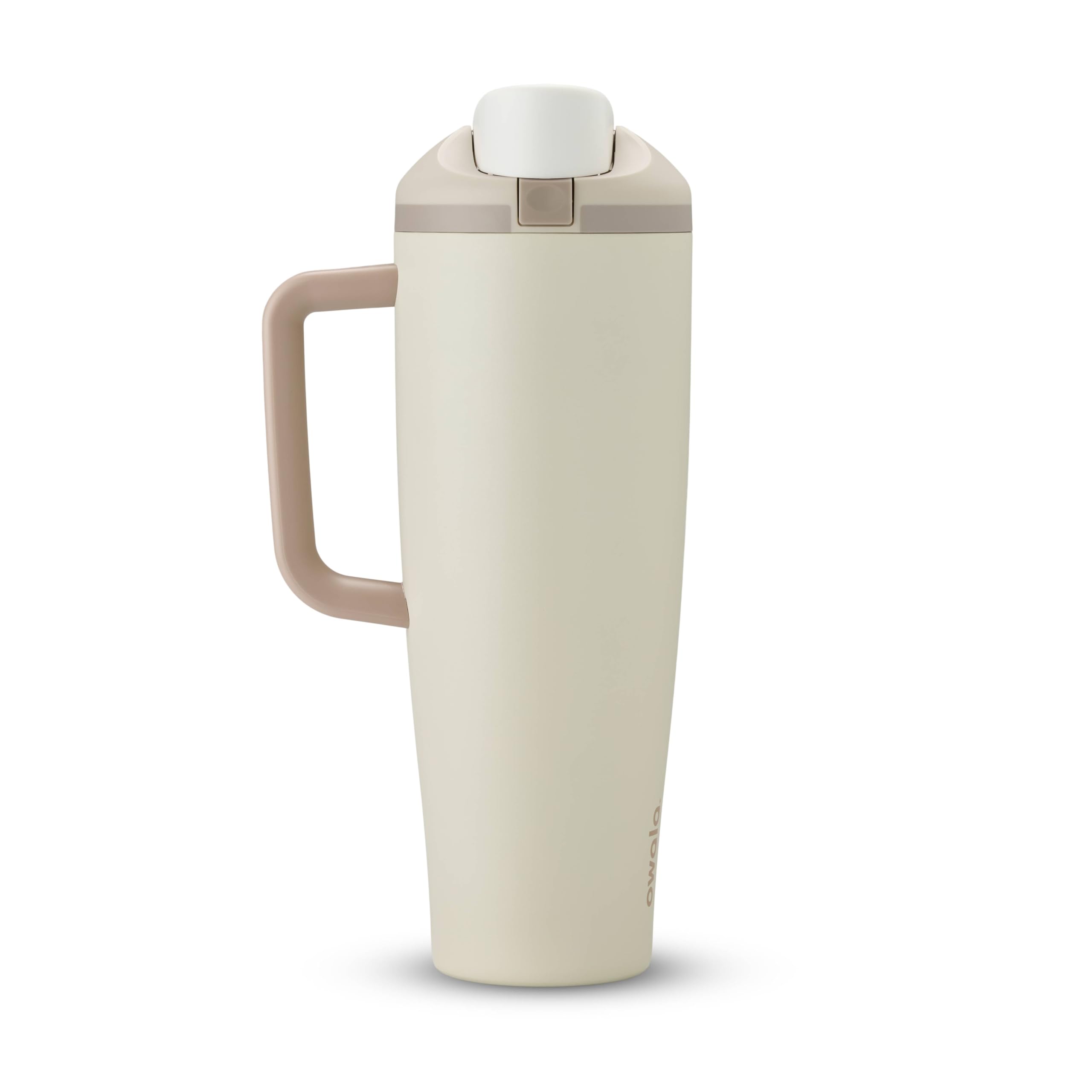 Owala FreeSip Tumbler - Stainless Steel-40-oz.-Orange/Tan(Sparkling Sherbet)