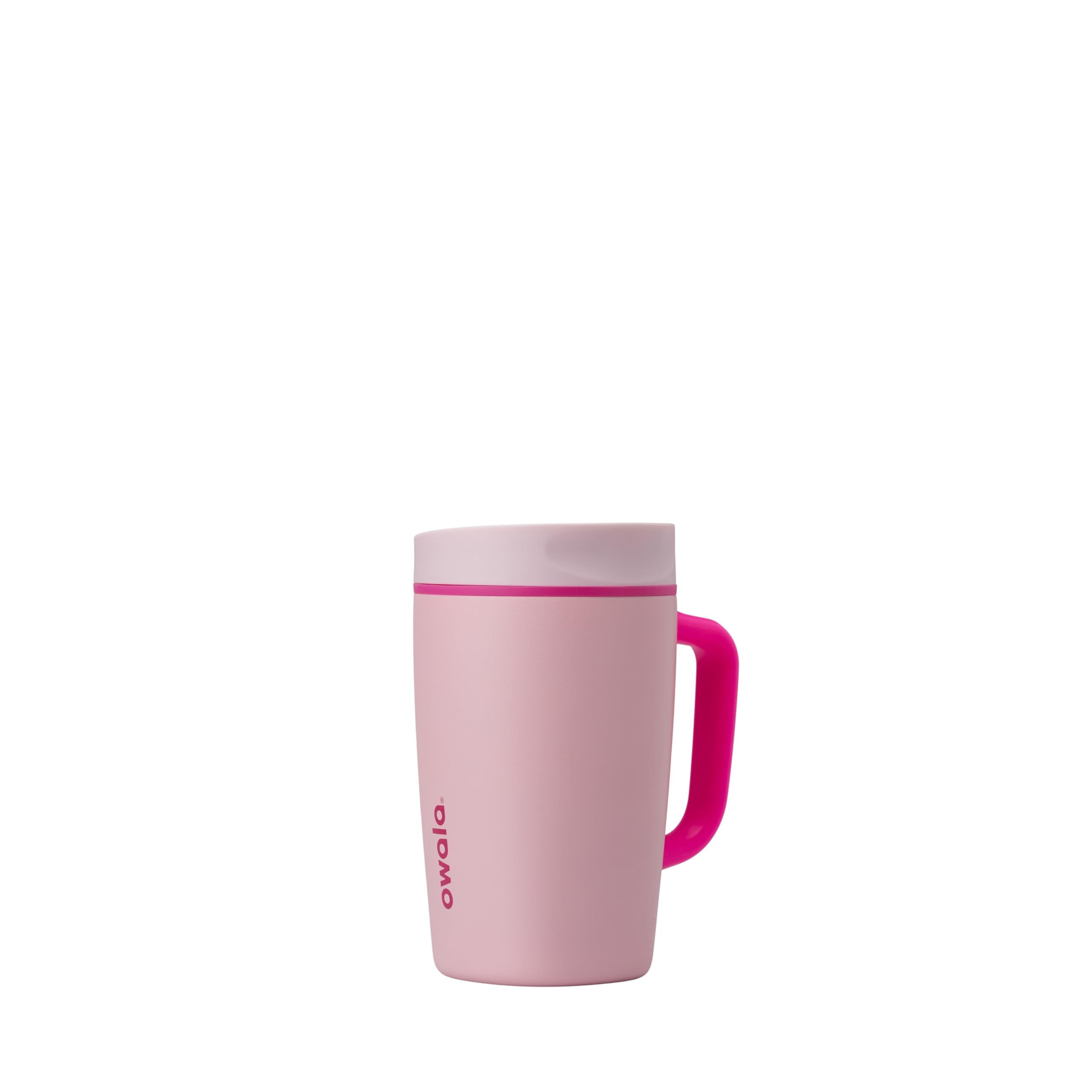 Owala SmoothSip Slider Insulated Stainless Steel Coffee Tumbler, Reusable Iced Coffee Cup, Hot Coffee Travel Mug, BPA Free 20 oz, In Bloom