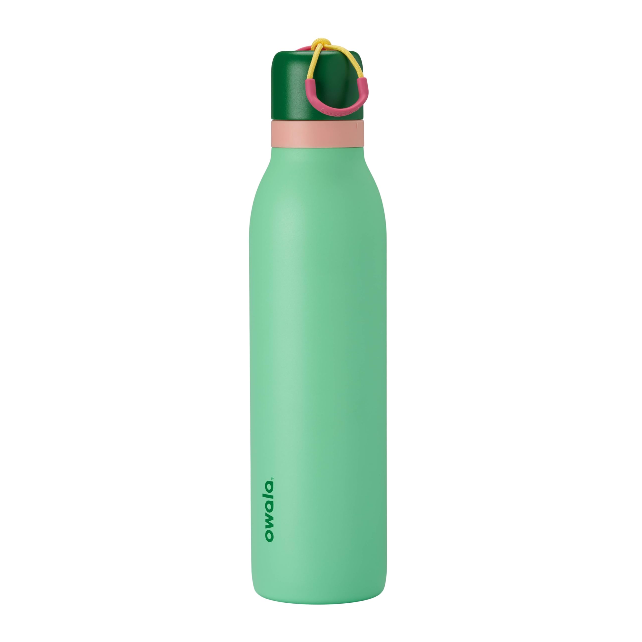 Owala FreeSip Twist Insulated Stainless Steel Water Bottle with Straw for Sports and Travel, BPA-Free, 24-oz, Black Cherry