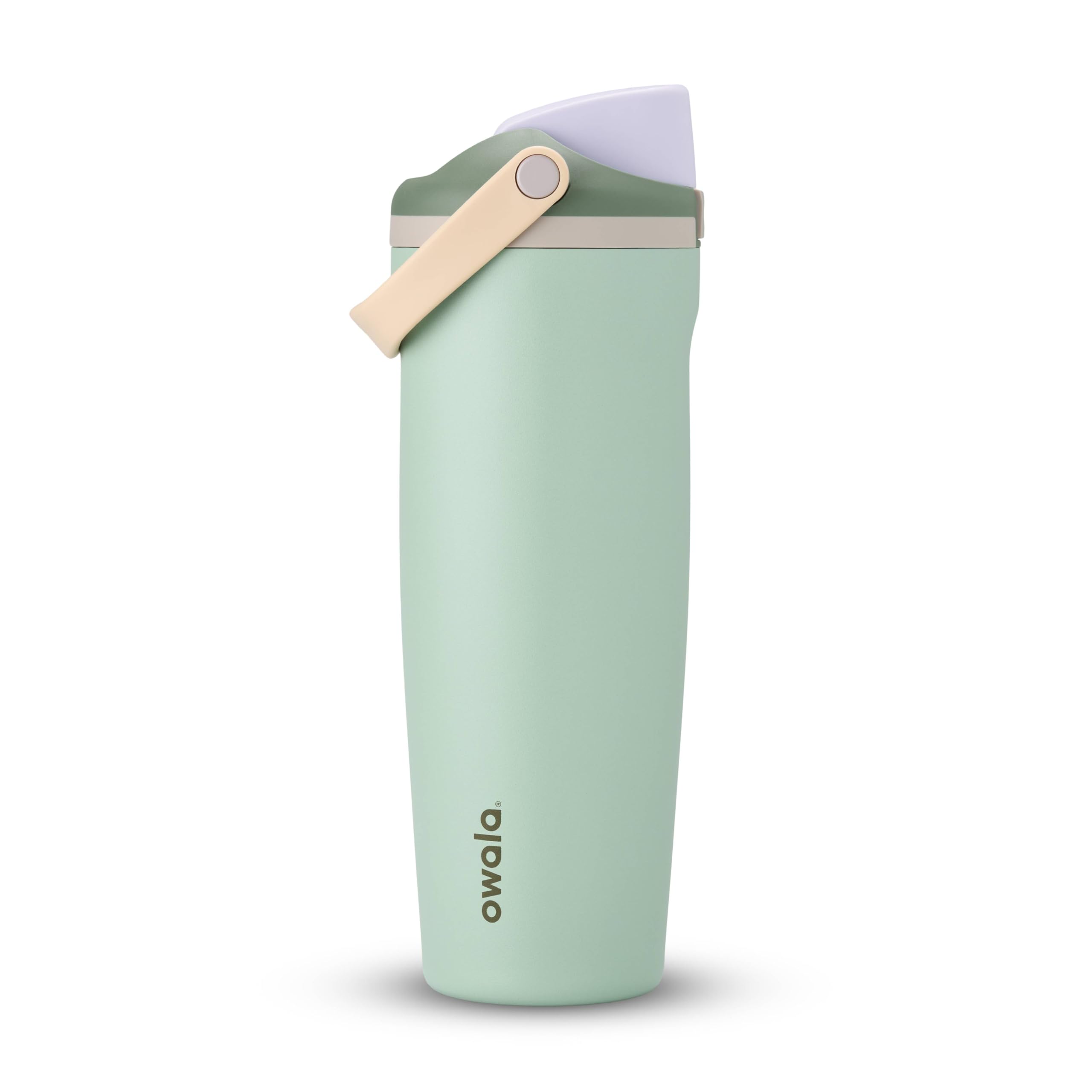 Owala FreeSip Sway Insulated Stainless Steel Water Bottle with Two-Way Spout, Built-In Straw and Bucket Handle, Made for Travel, School, and Sports, 40oz, BPA Free, Leak Proof, Putting Green