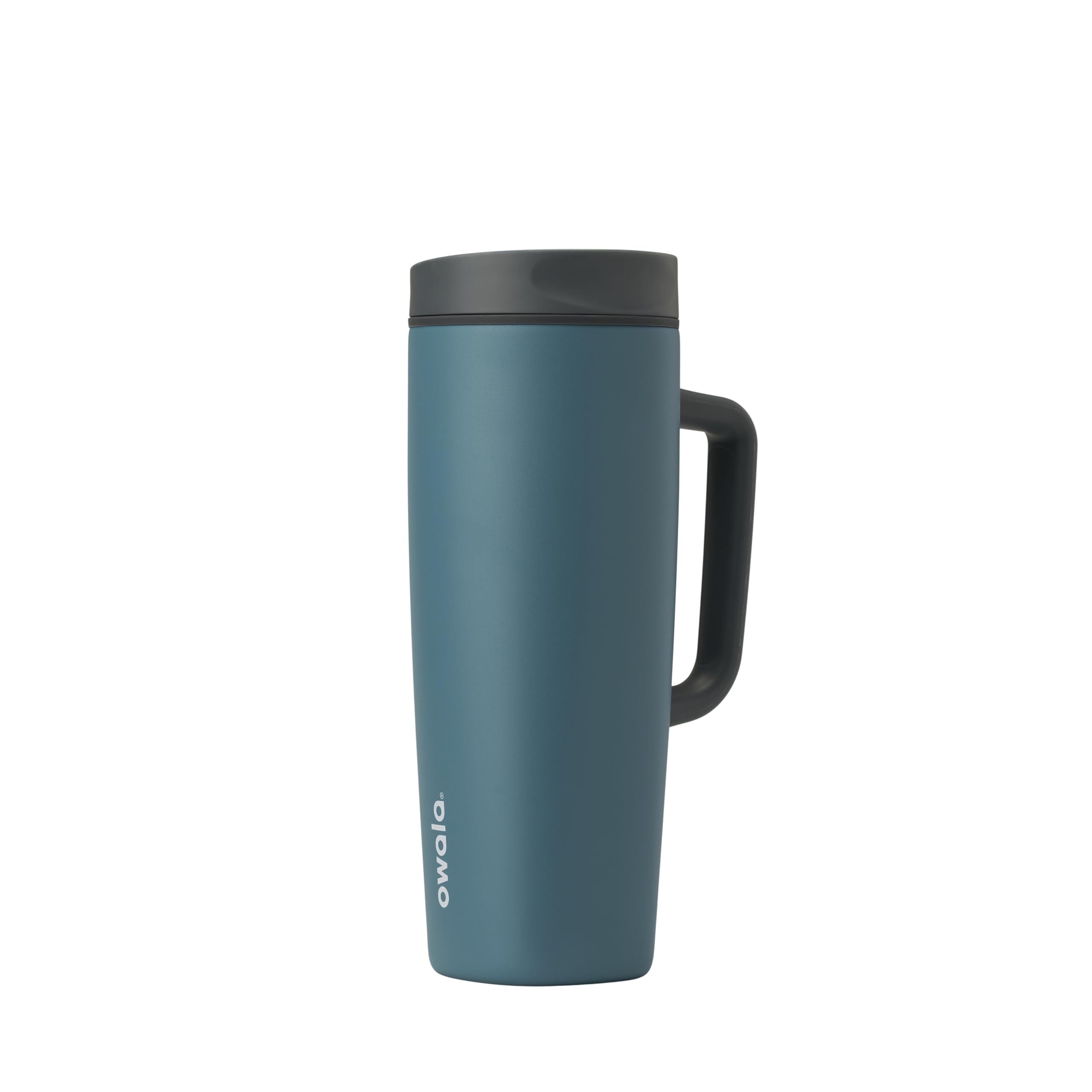 Owala SmoothSip Slider Insulated Stainless Steel Coffee Tumbler, Reusable Iced Coffee Cup, Hot Coffee Travel Mug, BPA Free 20 oz, In Bloom