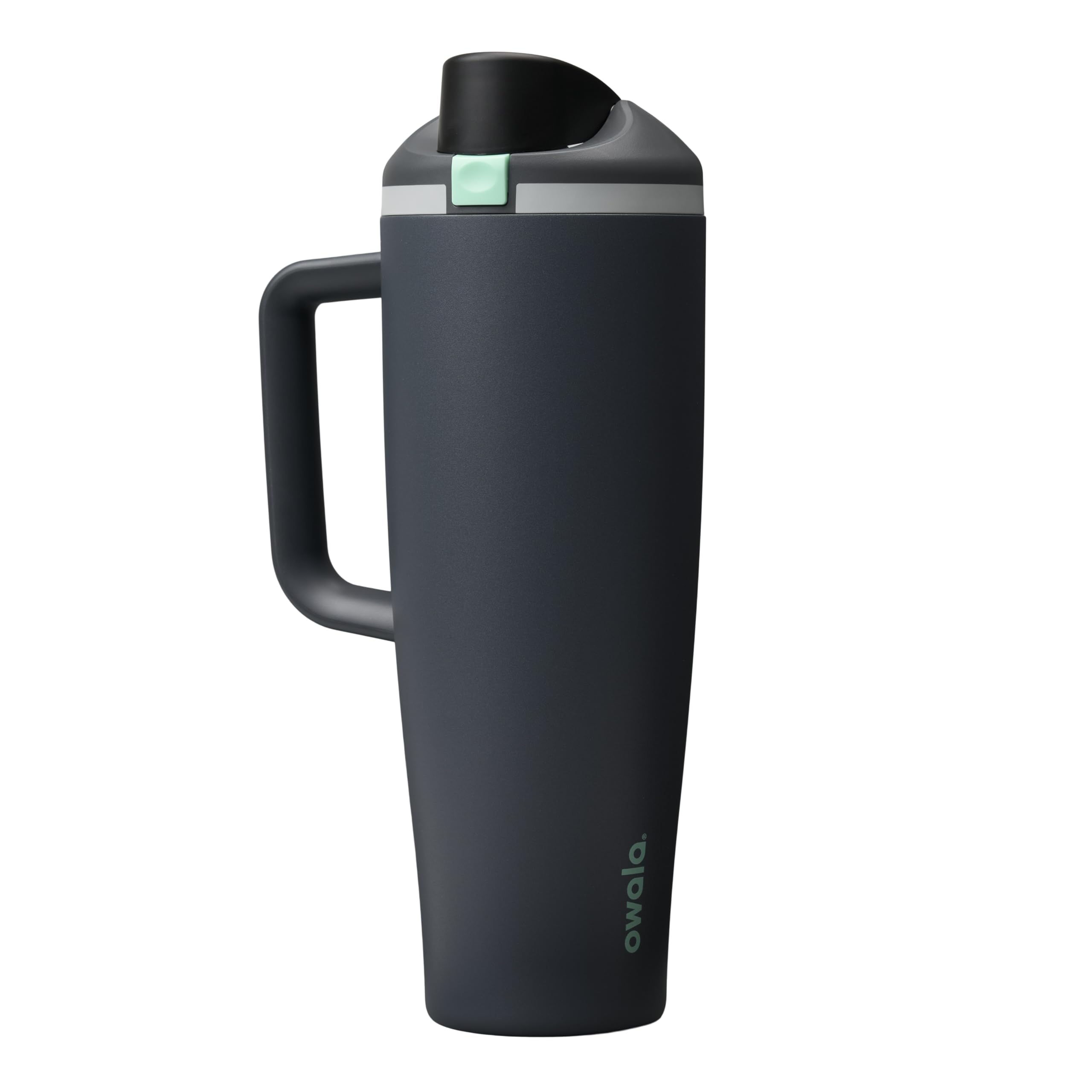Owala FreeSip Tumbler Insulated Stainless Steel Water Bottle with Built-in Straw and Side Handle, For Travel, Work, School, and Sports, 40oz, BPA Free, Leak Proof, Iced Breeze