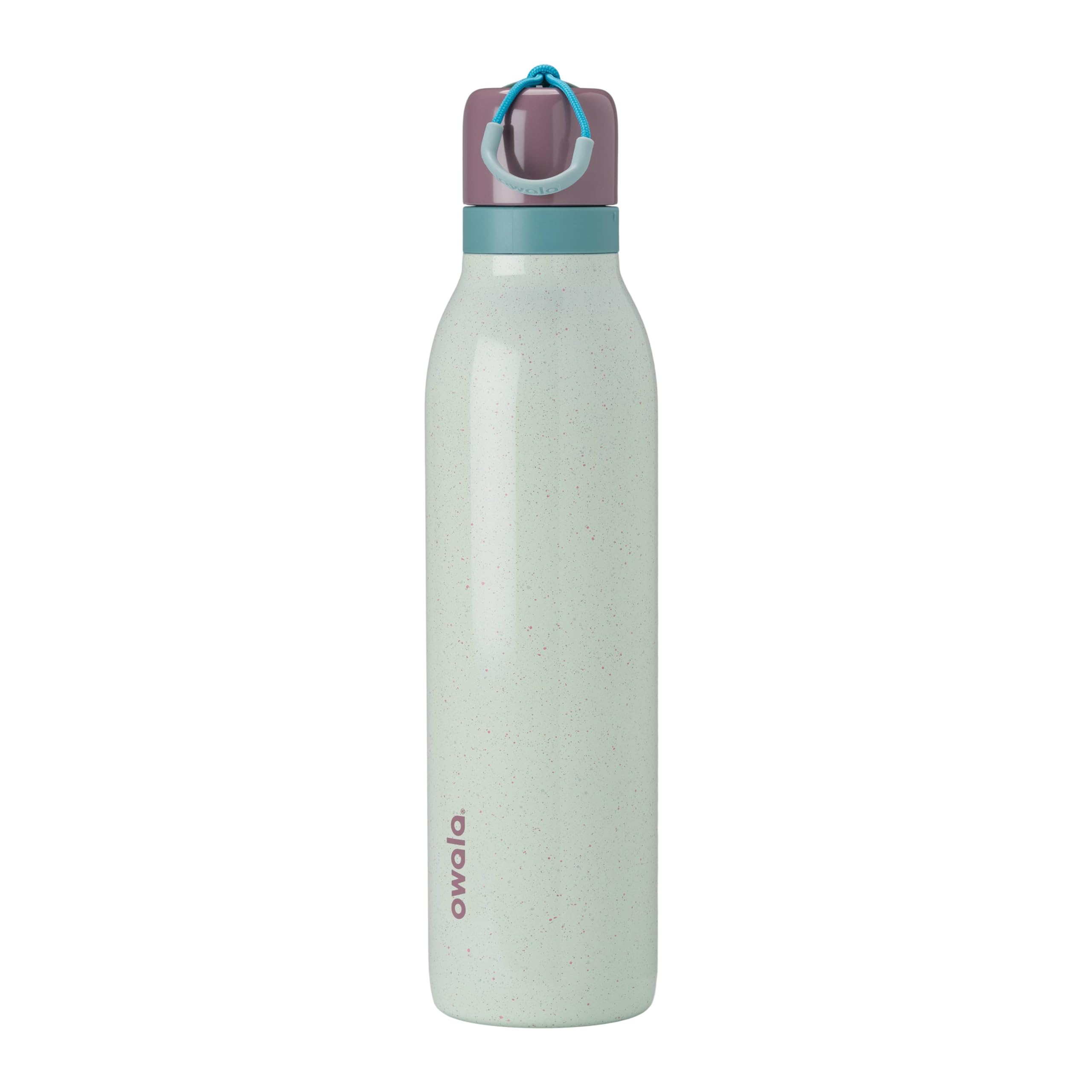Owala FreeSip Twist Insulated Stainless Steel Water Bottle with Straw for Sports and Travel, BPA-Free, 24-oz, Black Cherry