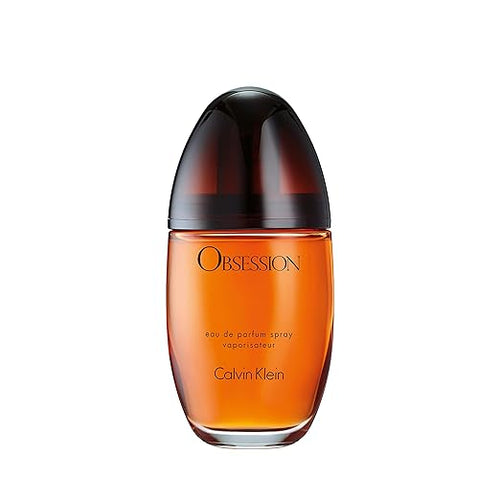 Calvin Klein Obsession Eau de Parfum – Ambery Women's Perfume – With Notes of Mandarin, Bergamot, Jasmine & Patchouli – Long Lasting Fragrance