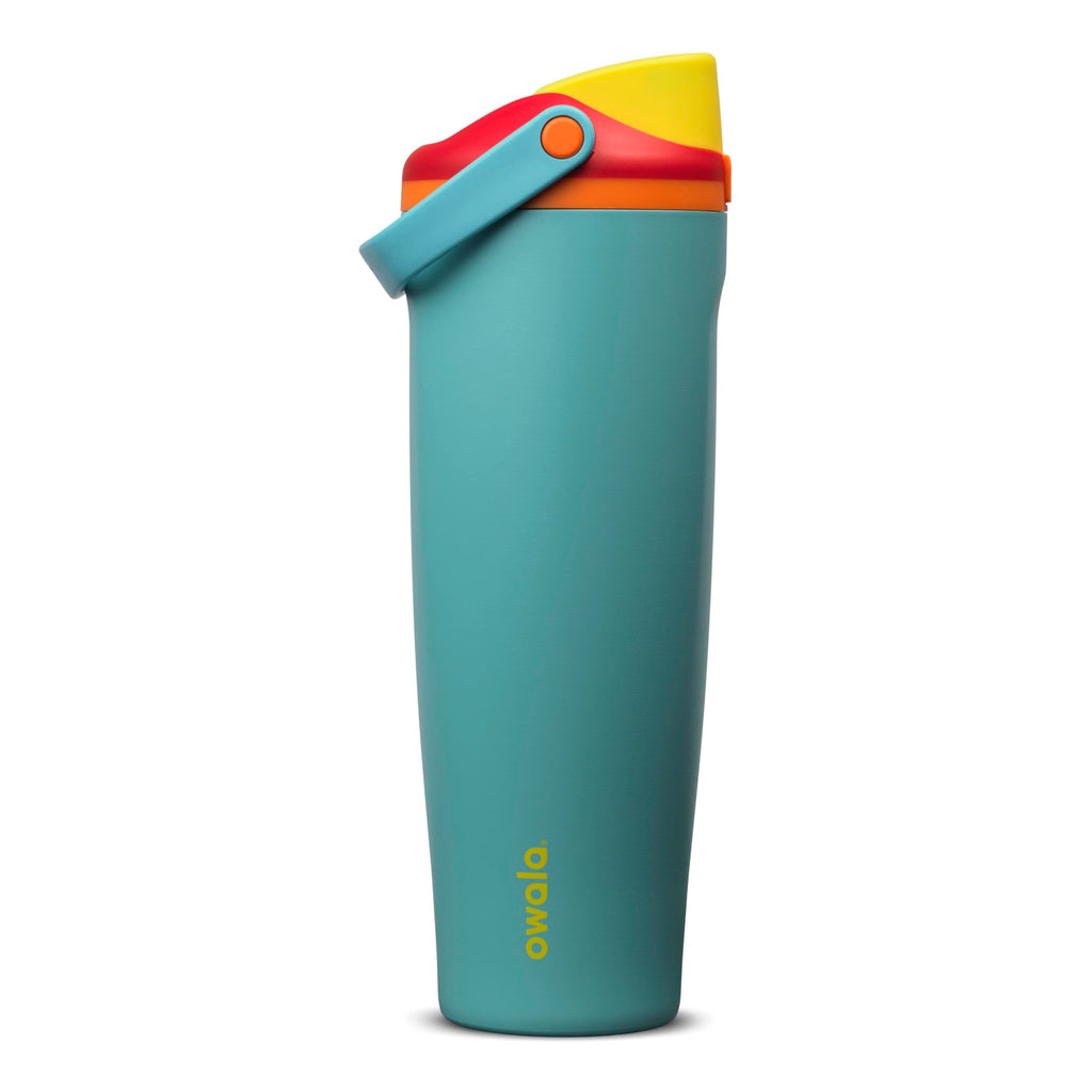 Owala FreeSip Sway Insulated Stainless Steel Water Bottle with Two-Way Spout, Built-In Straw and Bucket Handle, Made for Travel, School, and Sports, 40oz, BPA Free, Leak Proof, Putting Green