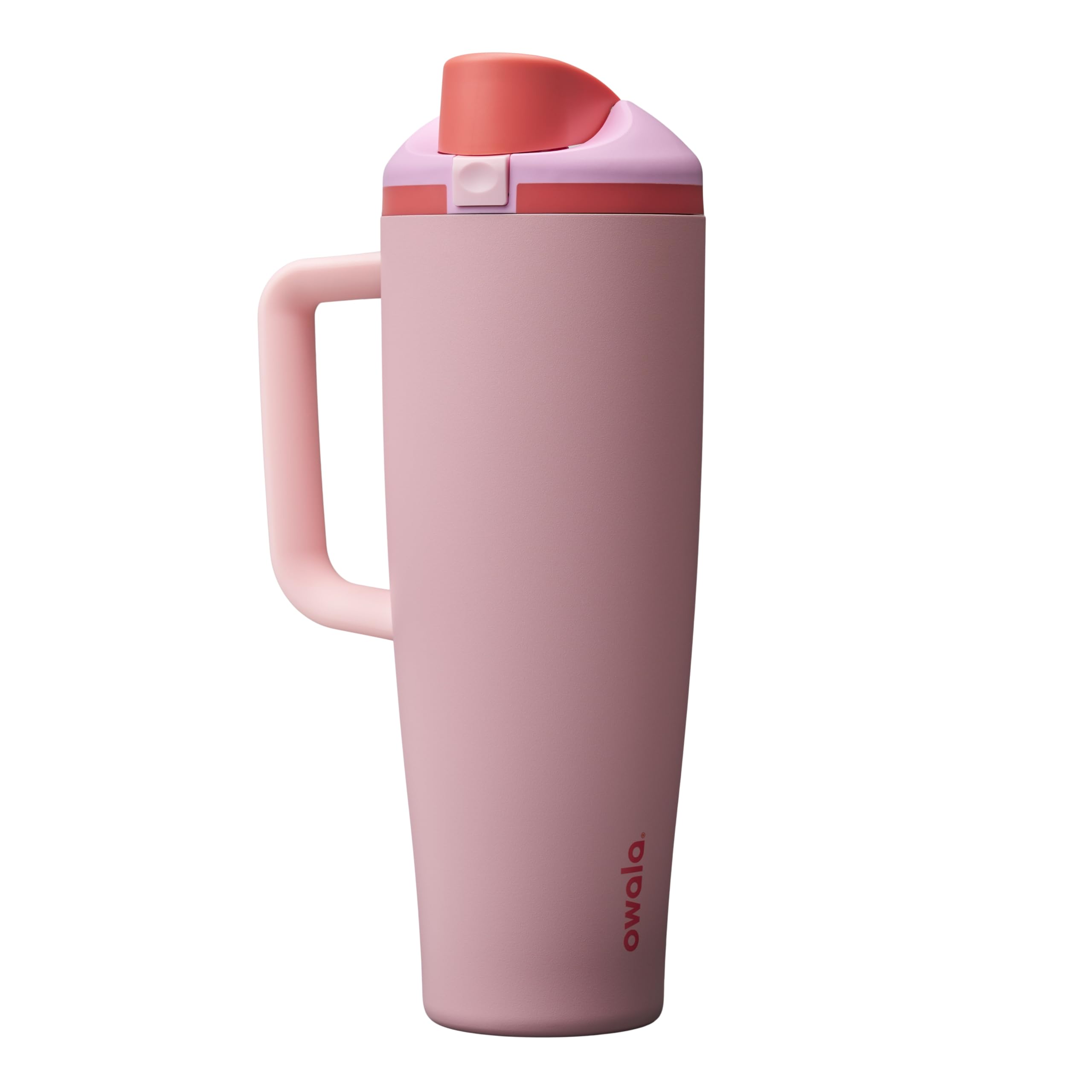 Owala FreeSip Tumbler Insulated Stainless Steel Water Bottle with Built-in Straw and Side Handle, For Travel, Work, School, and Sports, 40oz, BPA Free, Leak Proof, Foggy Tide