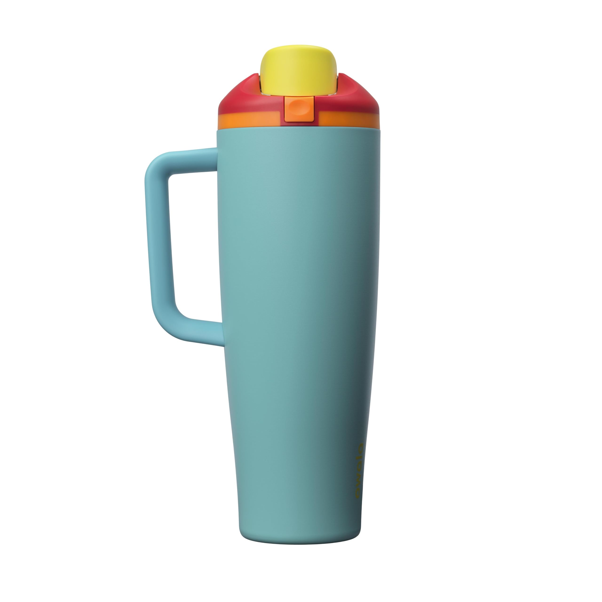 Owala FreeSip Tumbler - Stainless Steel-40-oz.-Orange/Tan(Sparkling Sherbet)