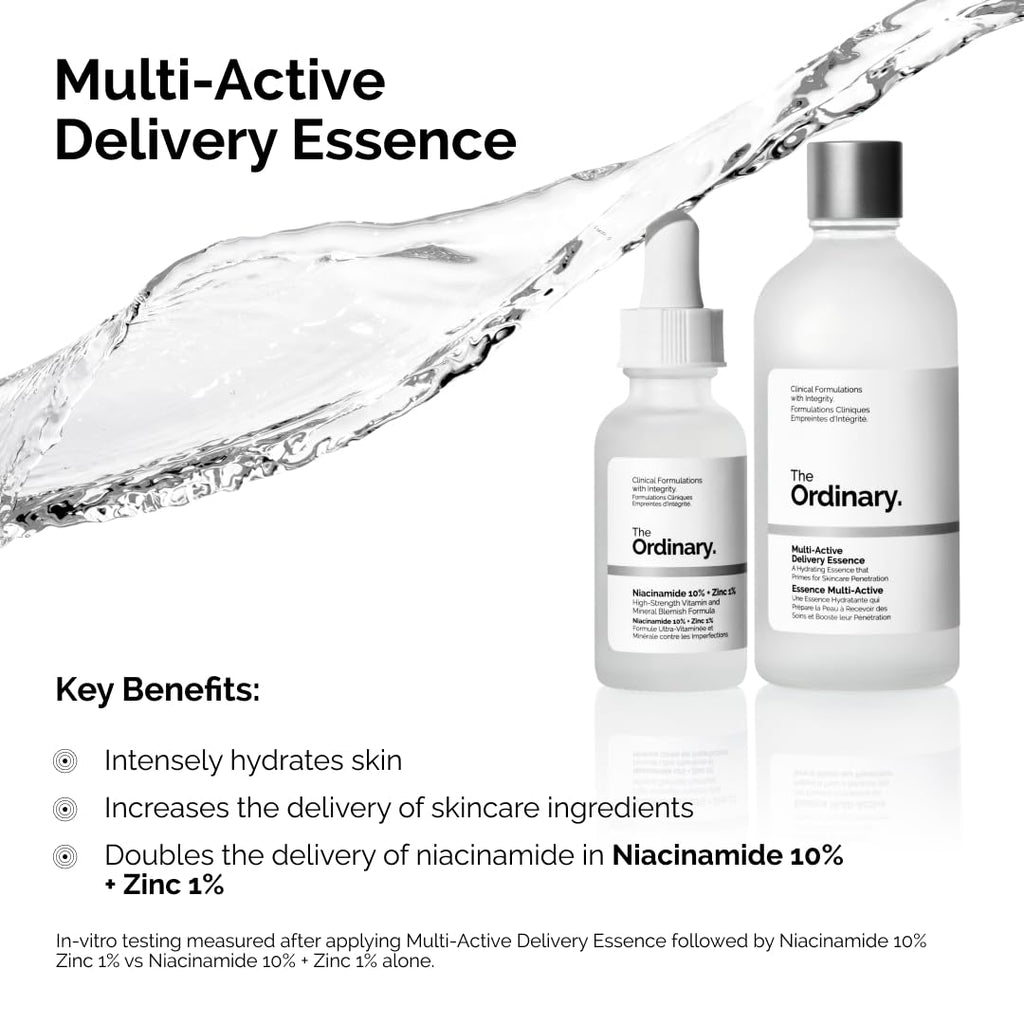 The Ordinary Multi-Active Delivery Essence, Hydrating Skincare Face Essence for Softer and Smoother Glass Skin
