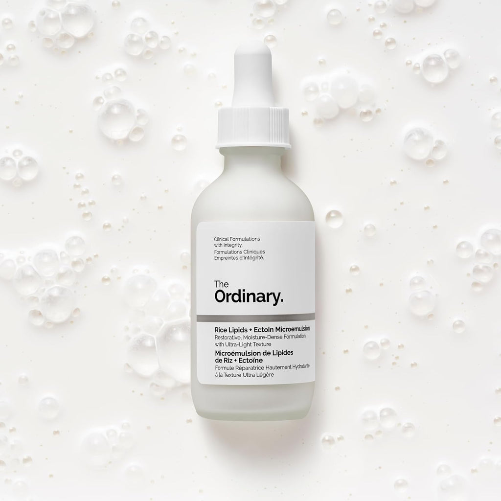 The Ordinary Rice Lipids + Ectoin Microemulsion Moisturizer for Dry Skin, Soothing Hydration, Barrier Repair, Reduced Redness