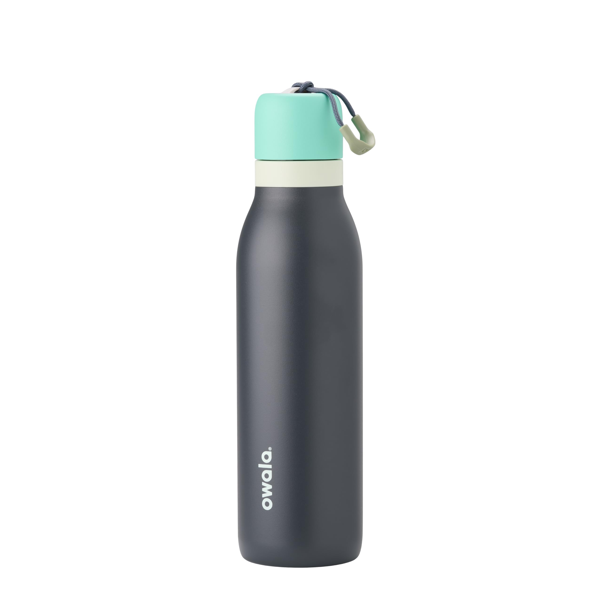 Owala FreeSip Twist Insulated Stainless Steel Water Bottle with Straw for Sports and Travel, BPA-Free, 24-oz, Black Cherry