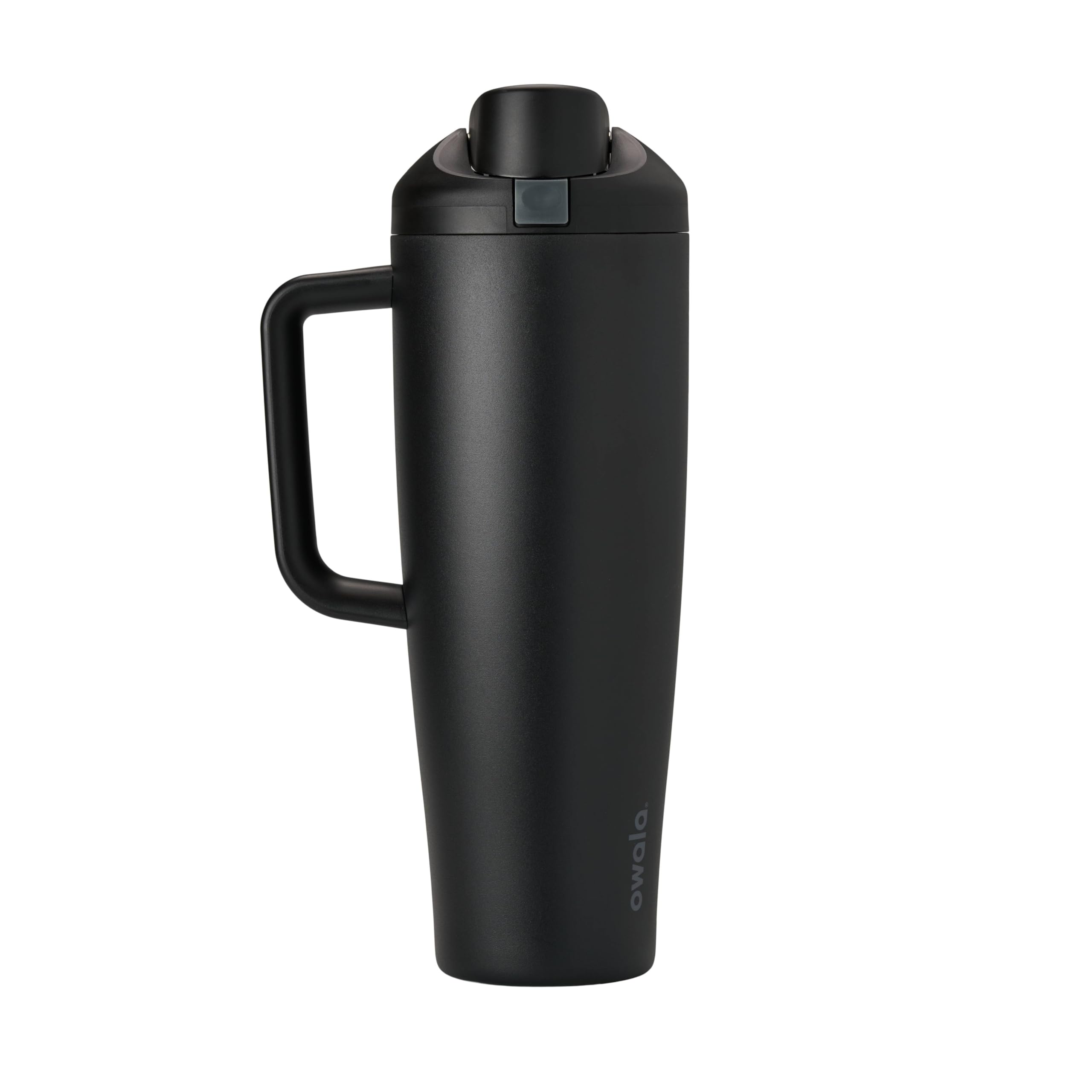 Owala FreeSip Tumbler Insulated Stainless Steel Water Bottle with Built-in Straw and Side Handle, For Travel, Work, School, and Sports, 40oz, BPA Free, Leak Proof, Foggy Tide
