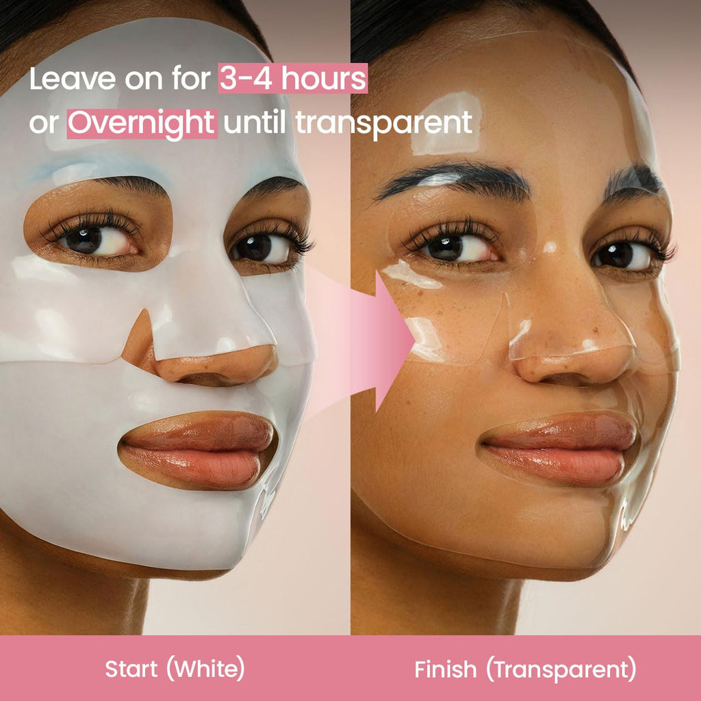 BIODANCE Bio-Collagen Real Deep Mask, Hydrating Overnight Hydrogel Mask, Pore Minimizing, Elasticity, Plumping Improvement, Korean Skin Care, Valentines Day Gifts for Her | 1.19oz(34g) x 4ea
