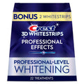 Crest Teeth Whitening Strips, Crest 3D Whitestrips Professional Effects, Enamel Safe Teeth Whitening Kit, 22 Treatments (44 Strips), Professional-Level Whitening, 19 Levels Whiter