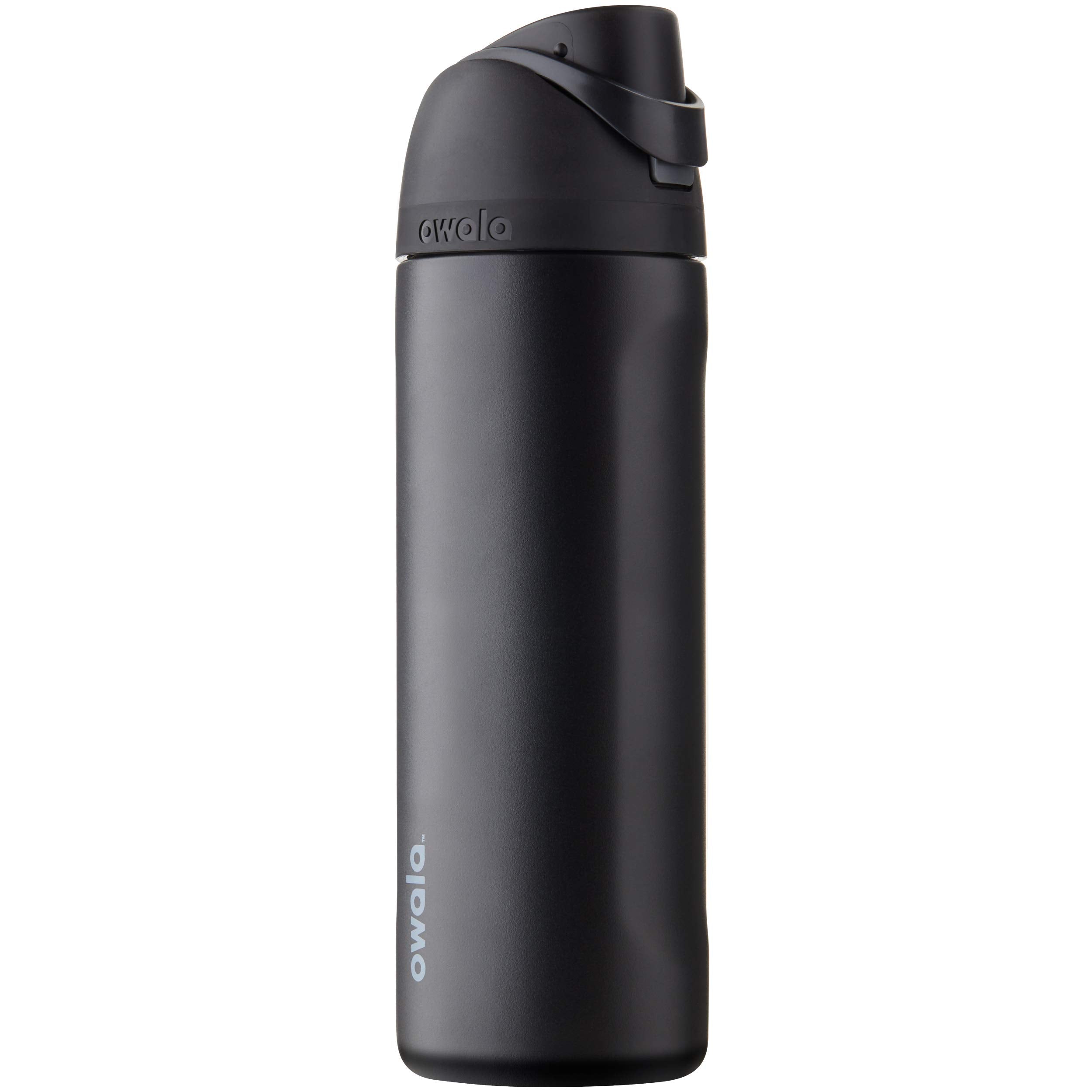 Owala FreeSip Insulated Stainless Steel Water Bottle with Straw, BPA-Free Sports Water Bottle, Great for Travel, 24 Oz, Black Cherry