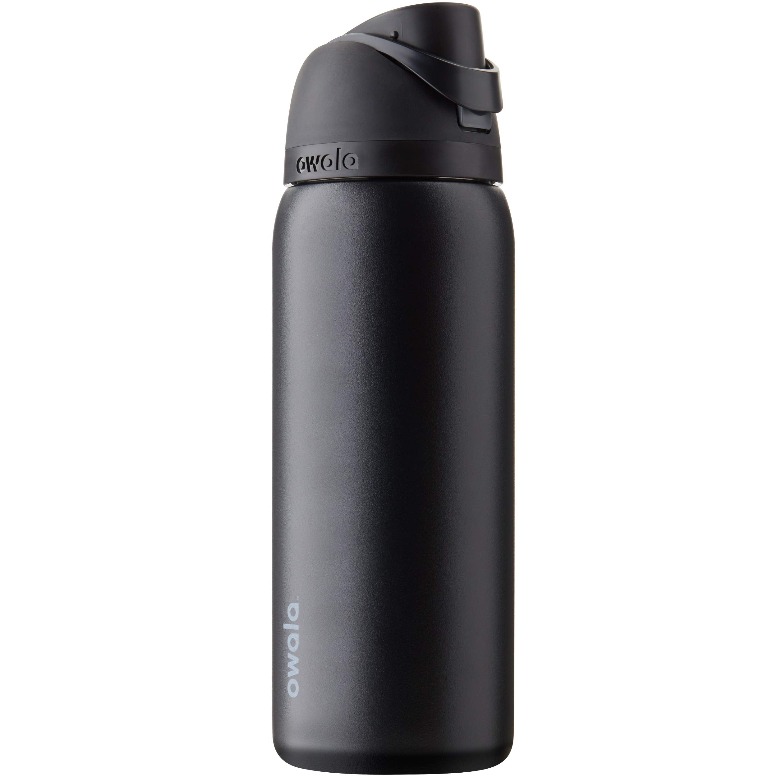 Owala FreeSip Insulated Stainless Steel Water Bottle with Straw, BPA-Free Sports Water Bottle, Great for Travel, 24 Oz, Very, Very Dark | Insulated, with Straw, for Sports, Travel, and School, BPA-Free