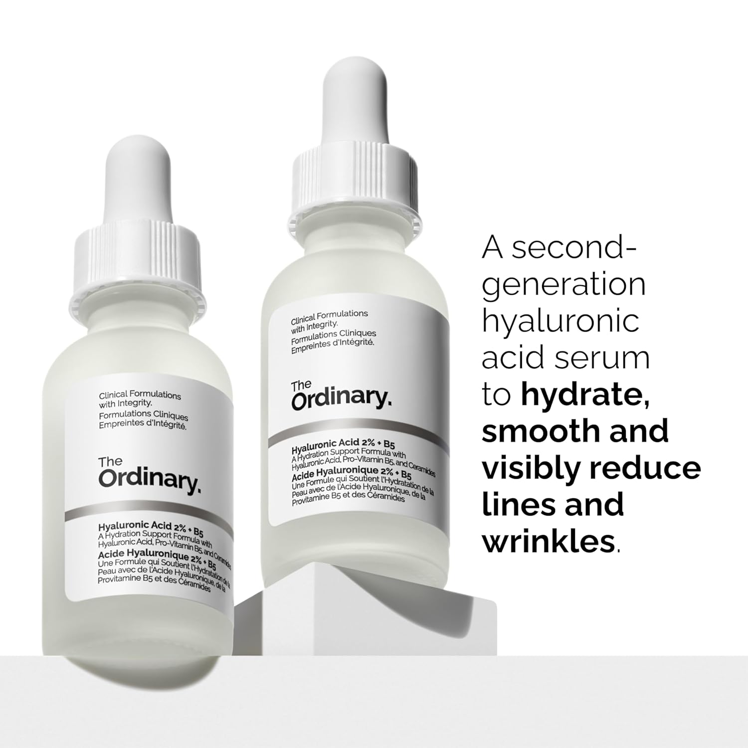 The Ordinary Skin Support Basics Duo - Skin Care Bundle Set For All Skin Types- Hyaluronic Acid 2% + B5 1 Fl Oz, Niacinamide 10% + Zinc 1% 1 Fl Oz