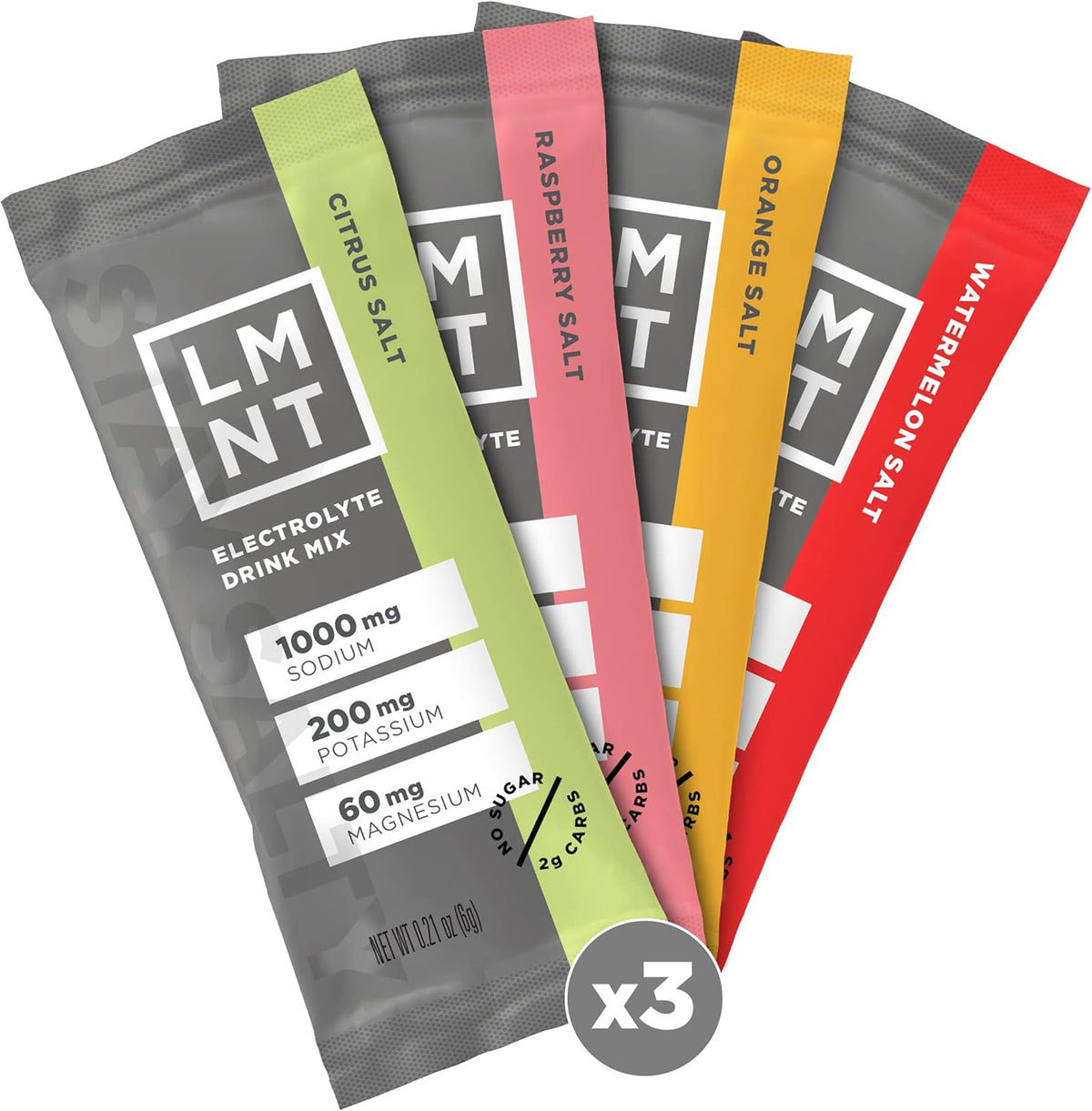 LMNT Zero Sugar Electrolytes - Variety Pack | Drink Mix | 12-Count