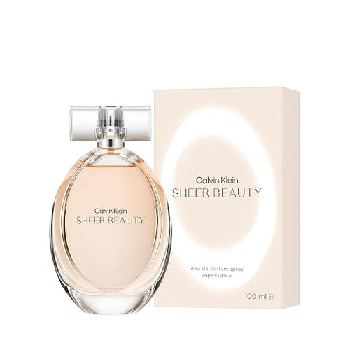 Calvin Klein Sheer Beauty Eau de Toilette – Floral Women's Perfume – With Notes of Peach Bellini Accord, Pink Lily, Peony & Vanilla Blossom – Long Lasting Fragrance