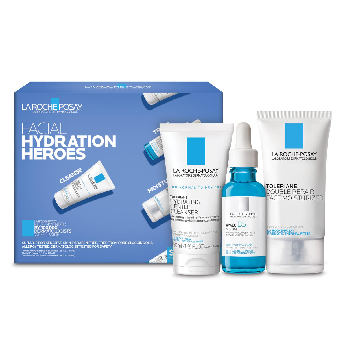 La Roche-Posay Toleriane Double Repair Face Moisturizer, Daily Moisturizer Face Cream with Ceramide & Niacinamide for All Skin Types, Immediate Comfort & Long Lasting Hydration, Fragrance Free
