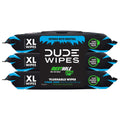 DUDE Wipes - Flushable Wipes - 6 Pack, 288 Wipes - Unscented Extra-Large Adult Wet Wipes - Vitamin-E & Aloe - Septic and Sewer Safe