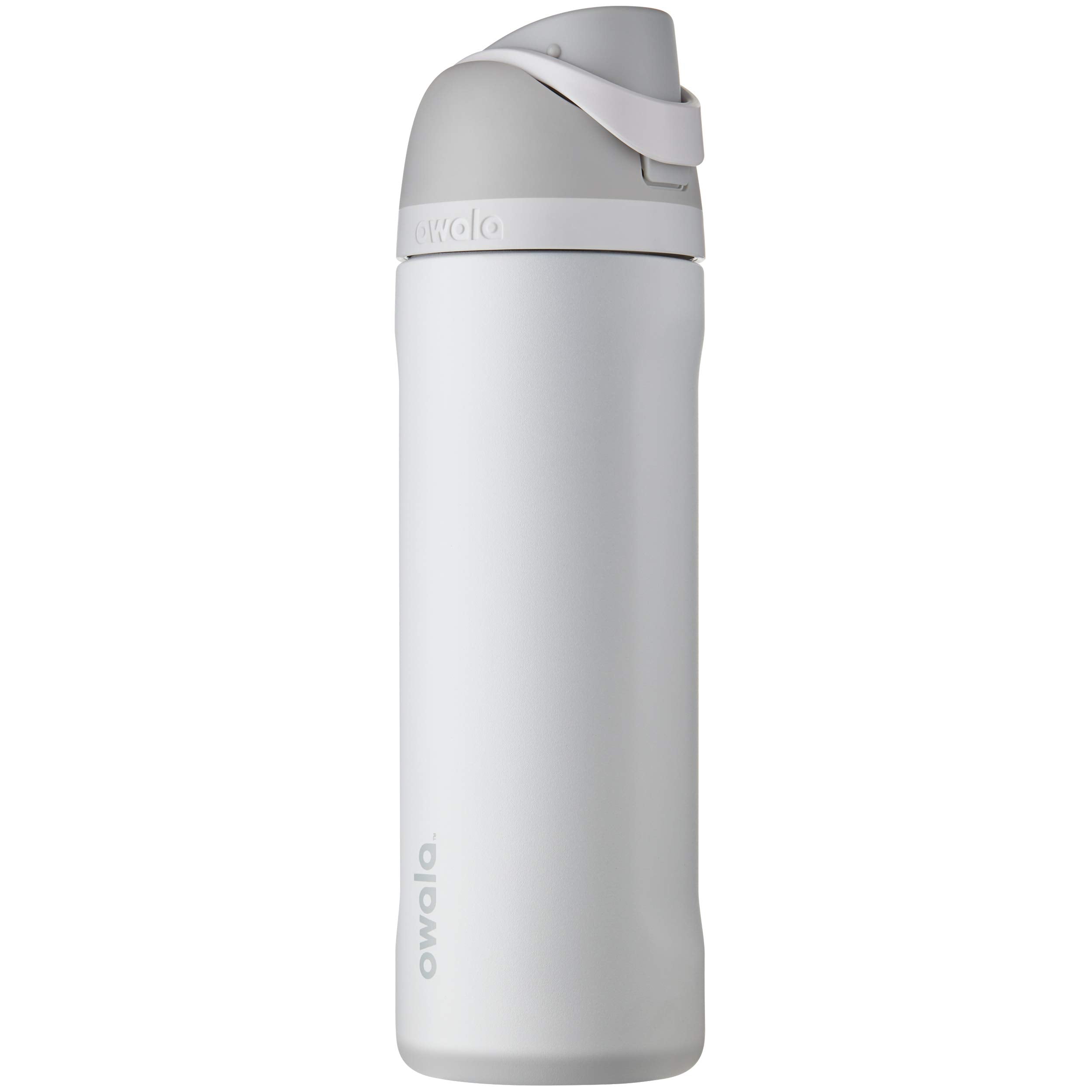 Owala FreeSip Insulated Stainless Steel Water Bottle with Straw, BPA-Free Sports Water Bottle, Great for Travel, 24 Oz, Very, Very Dark | Insulated, with Straw, for Sports, Travel, and School, BPA-Free