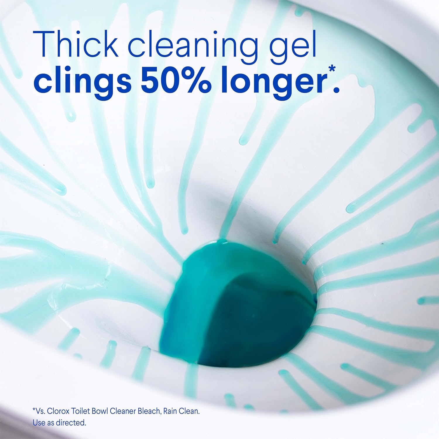 CLOROX Toilet Bowl Cleaner Clinging Bleach Gel, Ocean Mist, 24 Fl Oz, Pack of 2 (Package May Vary)