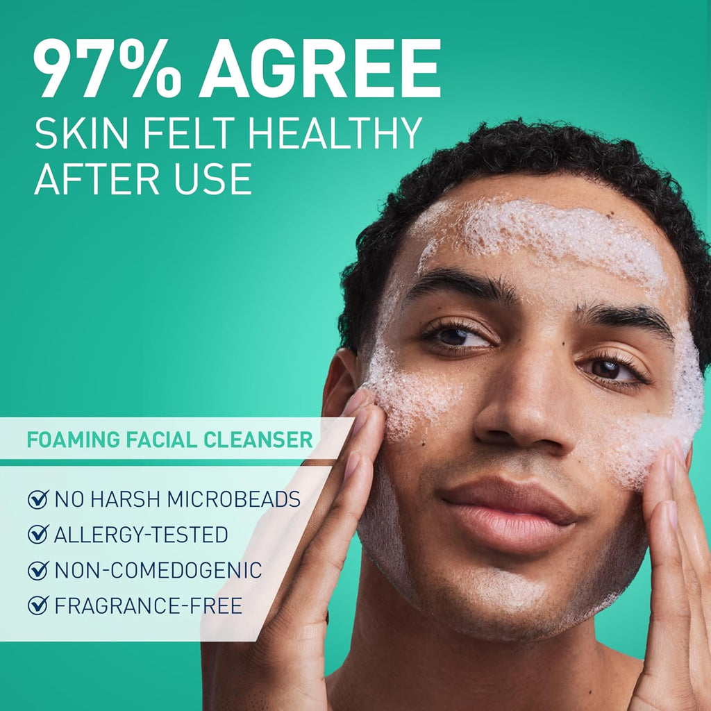 CeraVe Foaming Facial Cleanser, Daily Face Wash for Oily Skin, Hyaluronic Acid + Ceramides + Niacinamide, Fragrance Free, Non-Drying Oil Control Face Wash, 8 Fluid Ounces