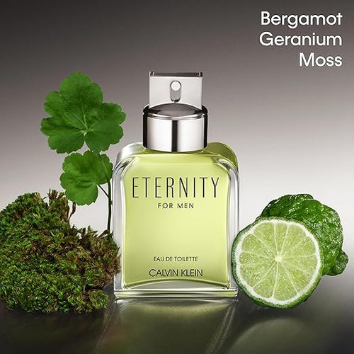 Calvin Klein Eternity Eau de Toilette – Fougère Men's Cologne – With Notes of Mandarin, Sage