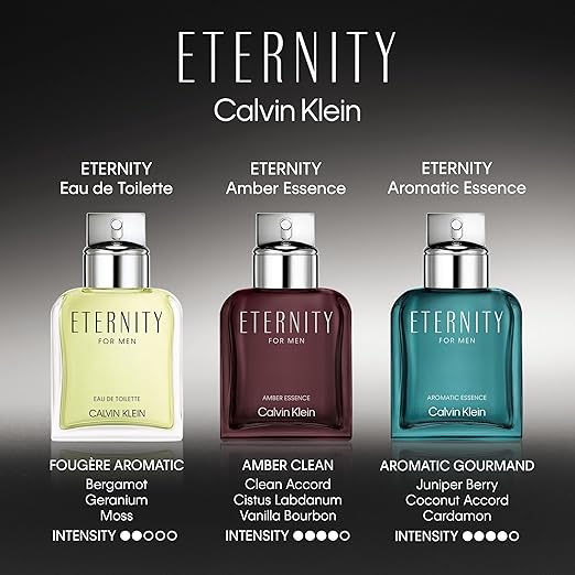 Calvin Klein Eternity Eau de Toilette – Fougère Men's Cologne – With Notes of Mandarin, Sage