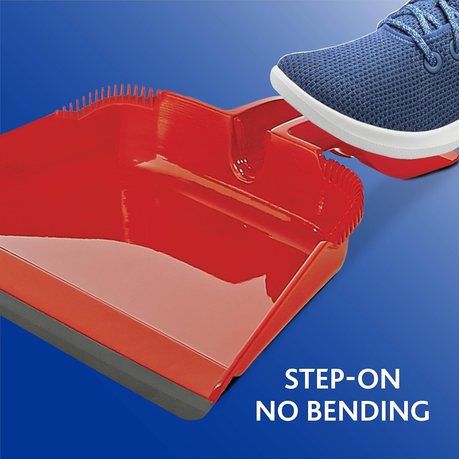 O-Cedar Sweep Broom with Step-On Dustpan | Remove 99% with One Sweep | Lightweight Quiet Cleaning Tool | Ideal for Pet Owners