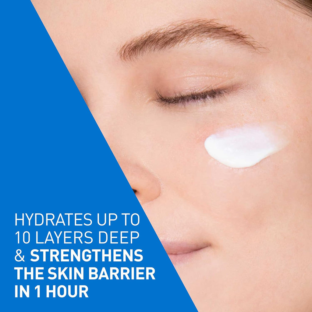 CeraVe AM Facial Moisturizing Lotion with SPF 30, Oil-Free Face Moisturizer with SPF, Formulated with Hyaluronic Acid, Niacinamide & Ceramides, Non-Comedogenic, Broad Spectrum Sunscreen, 3 Ounce