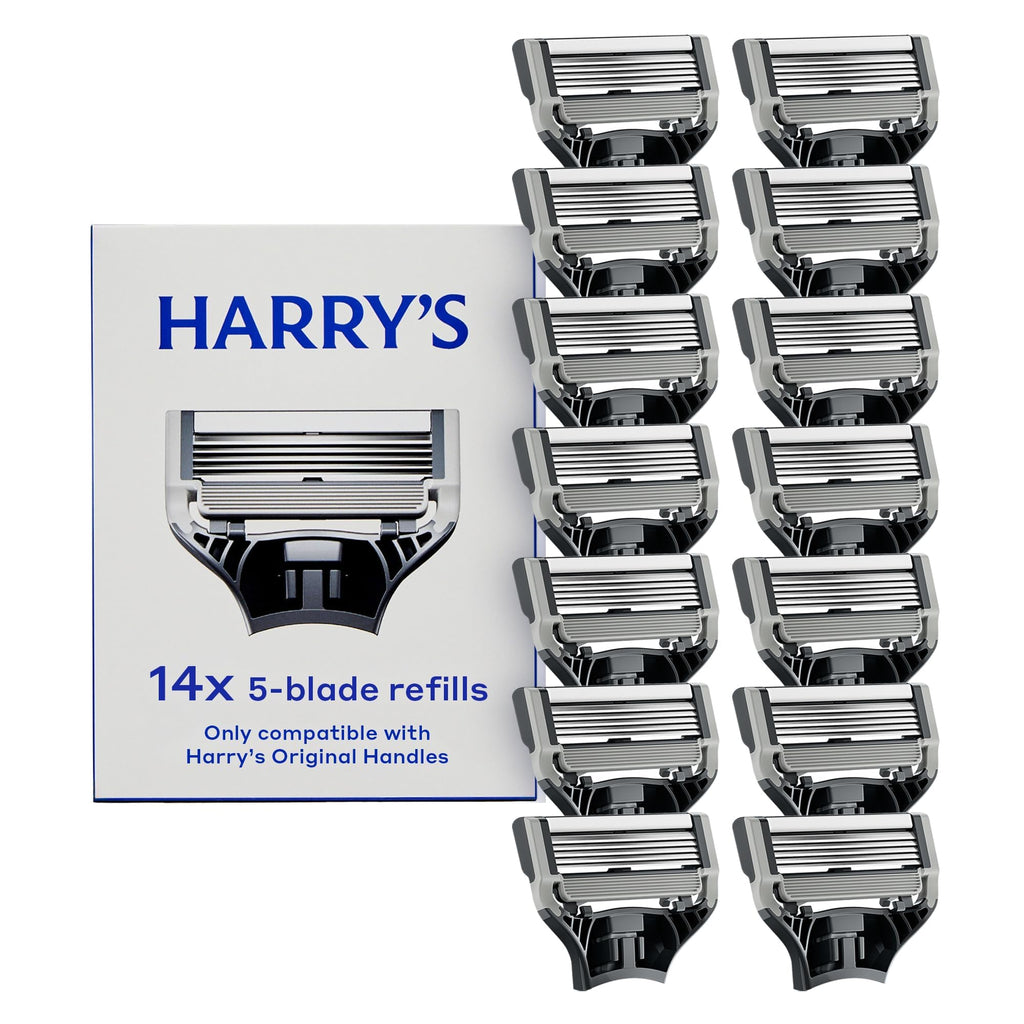 Harry's Original Razor Blades for Men - 10 Count - Premium Razor Blade Refill Cartridges - German Engineered