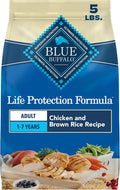 Blue Buffalo Life Protection Formula Chicken & Brown Rice Adult Dry Dog Food, Supports Immunity with Antioxidant-Rich LifeSource Bits, Promotes Healthy Muscle Development, Skin & Coat Health, 5 lbs.