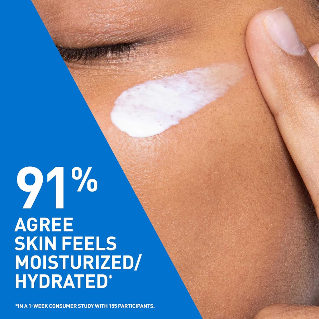 CeraVe AM Facial Moisturizing Lotion with SPF 30, Oil-Free Face Moisturizer with SPF, Formulated with Hyaluronic Acid, Niacinamide & Ceramides, Non-Comedogenic, Broad Spectrum Sunscreen, 3 Ounce